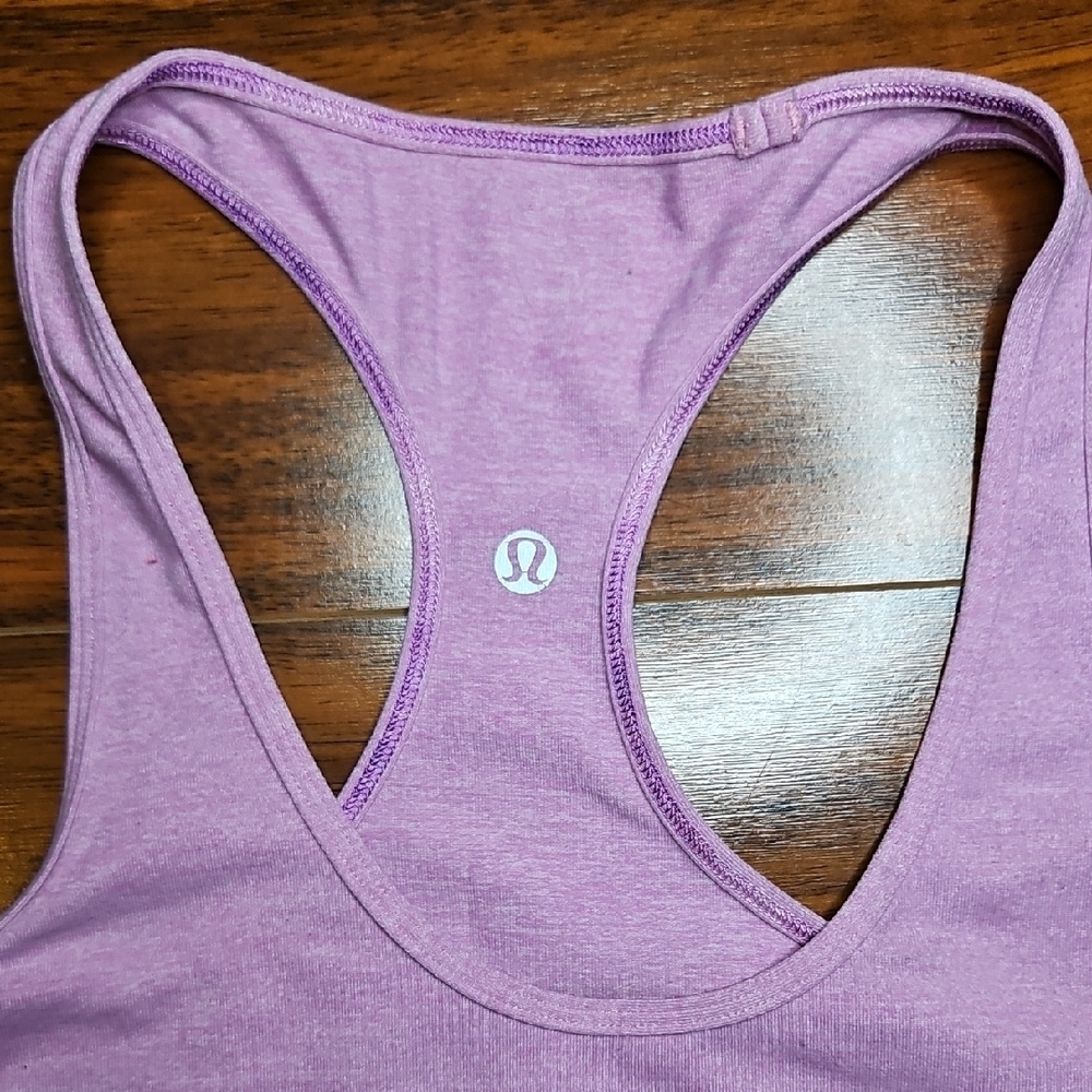 Lululemon Cool Racerback Tank Heathered Smoky Rose - Picture 3 of 6